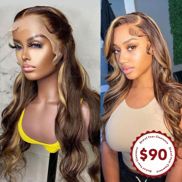 CLEARANCE Trinity | Highlight Blonde Preplucked Virgin Human Hair Lace Wig Body Wave