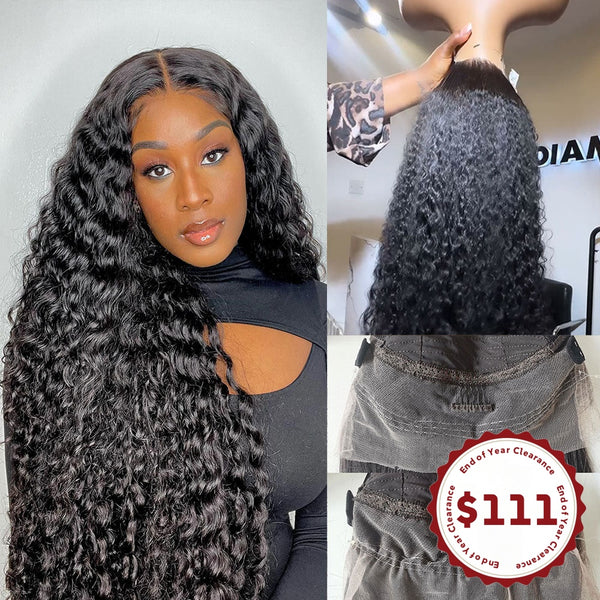 CLEARANCE 360 Lace Invisible Strap 250% Human Hair Lace Wig Burmese Curls