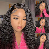 Upgraded Drawstring Dome Cap 3D Fitted Pre-Cut Lace Closure Wig Curly