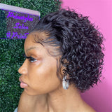 [Two Wigs $90] 4x4 Closure Bob Wig & 13x4 Curly Pixie Lace Front Wig