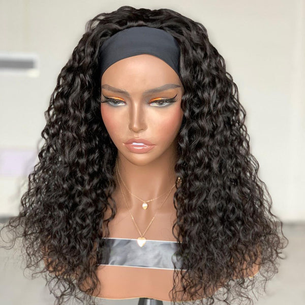 【Friday Special】Glueless Headband Wig Virgin Human Hair Water Wave