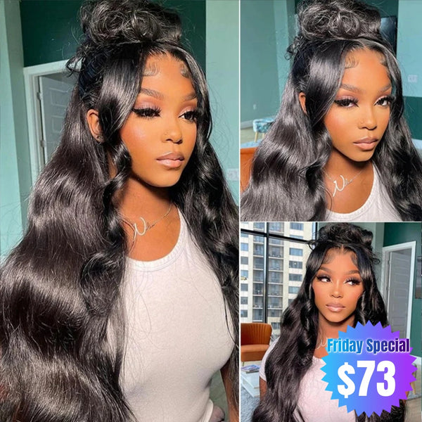 【Friday Special】4X4/13x4 Transparent Lace Wig 250% Human Hair Wig Body Wave