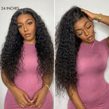 Flash Sale 360 Lace Invisible Strap 250% Human Hair Lace Wig Water Wave