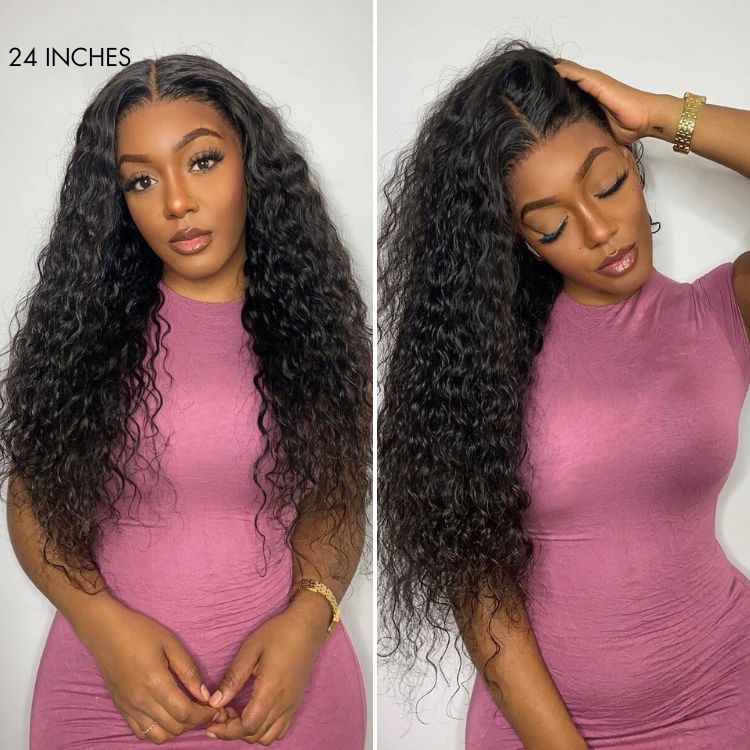 Upgraded Drawstring Dome Cap 3D Fitted Pre-Cut Lace Closure Wig Water Wave