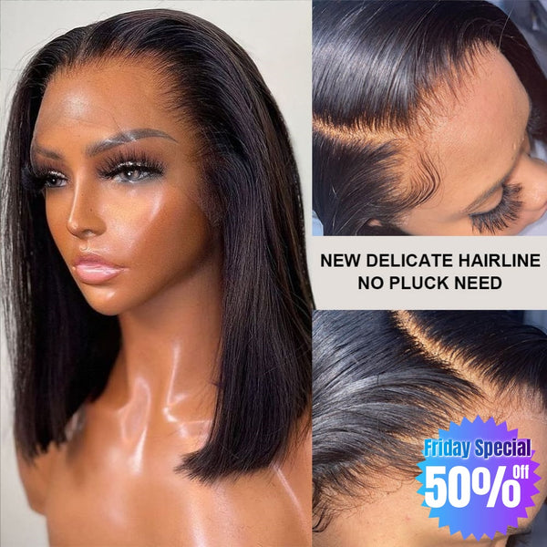 【Friday Special 50% Off】Boutique Skin Melt Lace + Delicate Hairline Frontal Bob Wigs