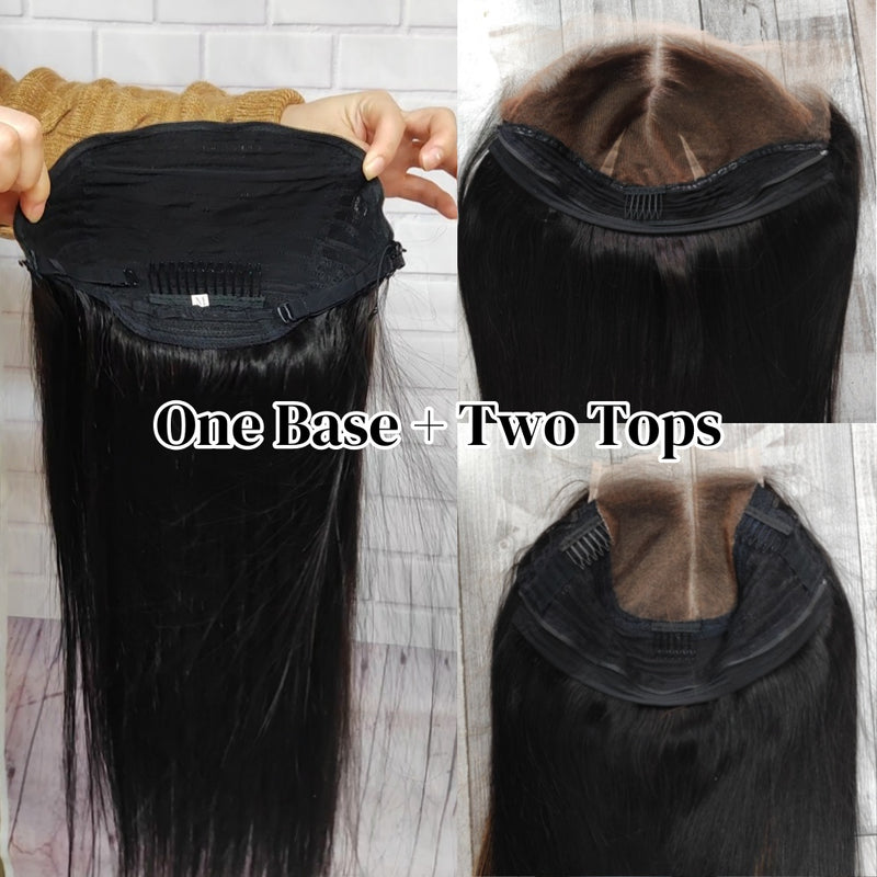 Marie's Zip-Go Replaceable Lace Wig 13x6 Frontal & 5x5 Closure Highlight Widow's Peak Skin Melt Lace Wig