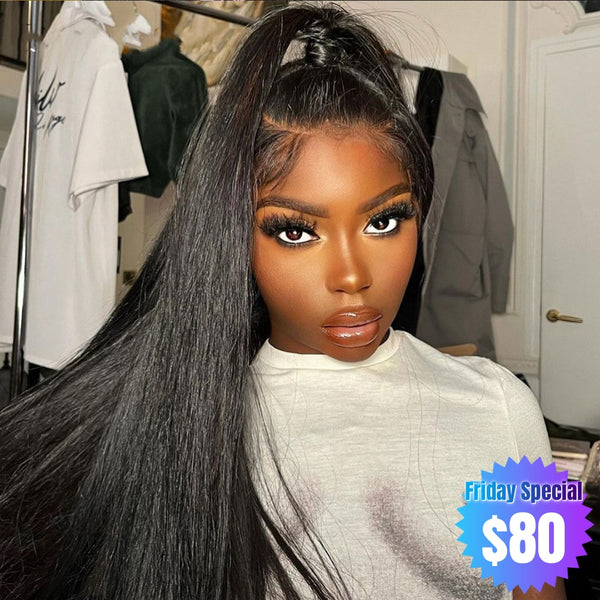 【Friday Special】 13x4 Lace Front Straight Wig Virgin Human Hair Frontal Wigs