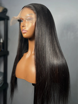 Vietnamese Bone Straight 5x5 HD Skin Melt Lace Closure 250% Density Lace Wig