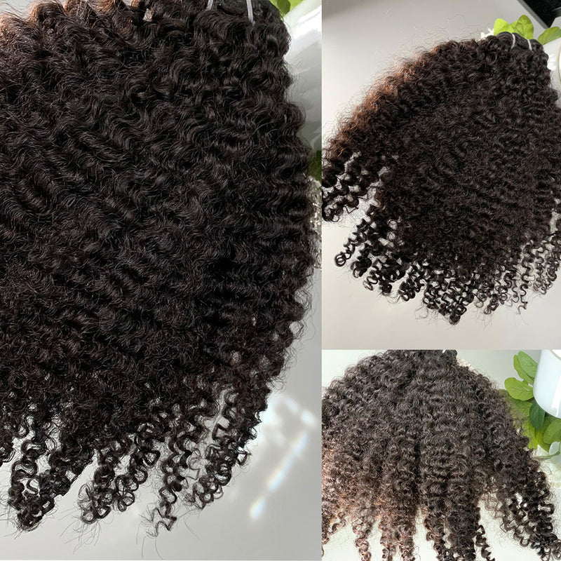 Coily Bundles High Quality Human Hair Bundles Weave Hair Extension for 3c-4a Hair