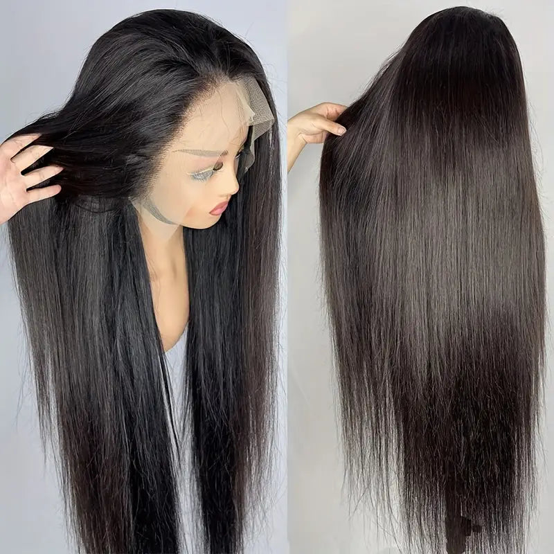 {30"=$199} 13x4|13x6 Long Human Hair Straight Lace Front Wigs