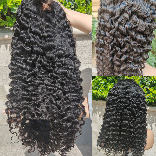 5x5 Closure Wigs Burmese Curls Skin Melt Swiss Lace Wig