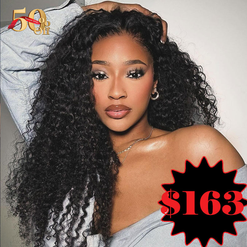 {50% Off}  13X6 HD Skin Melt Lace Delicate Hairline Human Hair Lace Front Wig | Curly