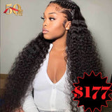 {50% Off}  13X6 HD Skin Melt Lace Delicate Hairline Human Hair Lace Front Wig | Deep Wave