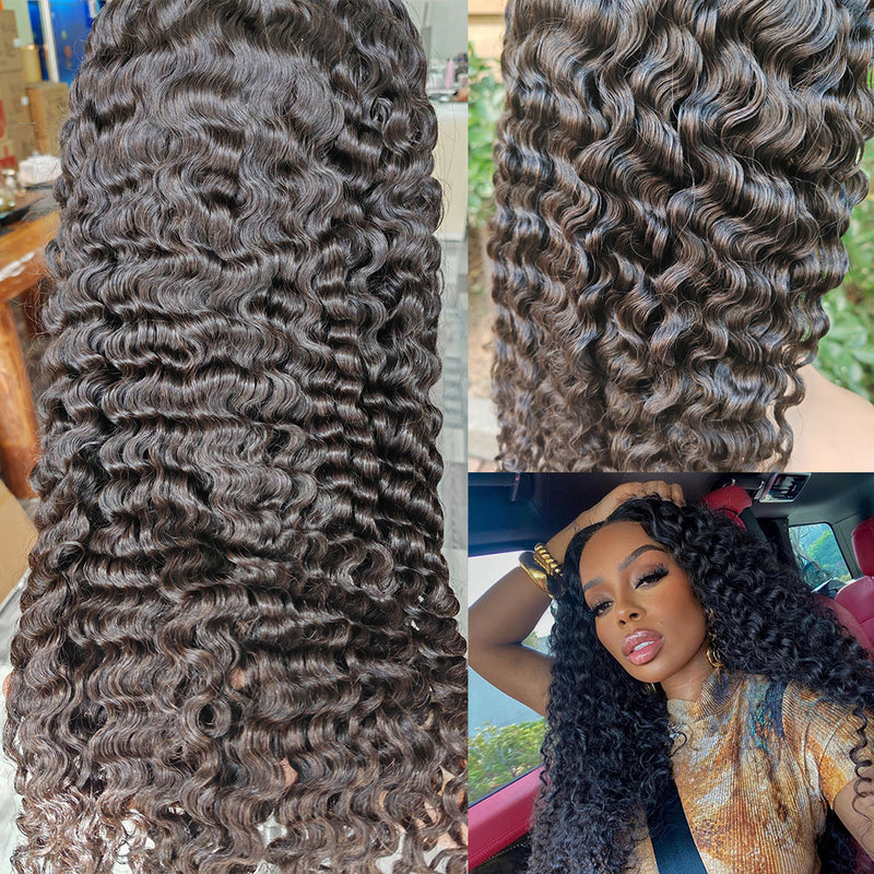 13x4|13X6 Human Hair 250% Density Lace Front Wig | Burmese Curls