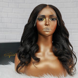 Upgraded Drawstring 9x6 Fitted Pre-Cut Lace Closure Yaki Wavy Wig