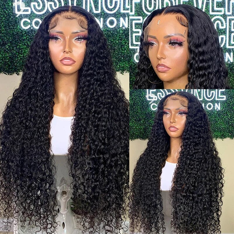 CLEARANCE 360 Lace Invisible Strap 250% Human Hair Lace Wig Curly