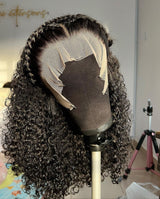 {50% Off} 360 Preplucked Virgin Human Hair Curly Lace Wig
