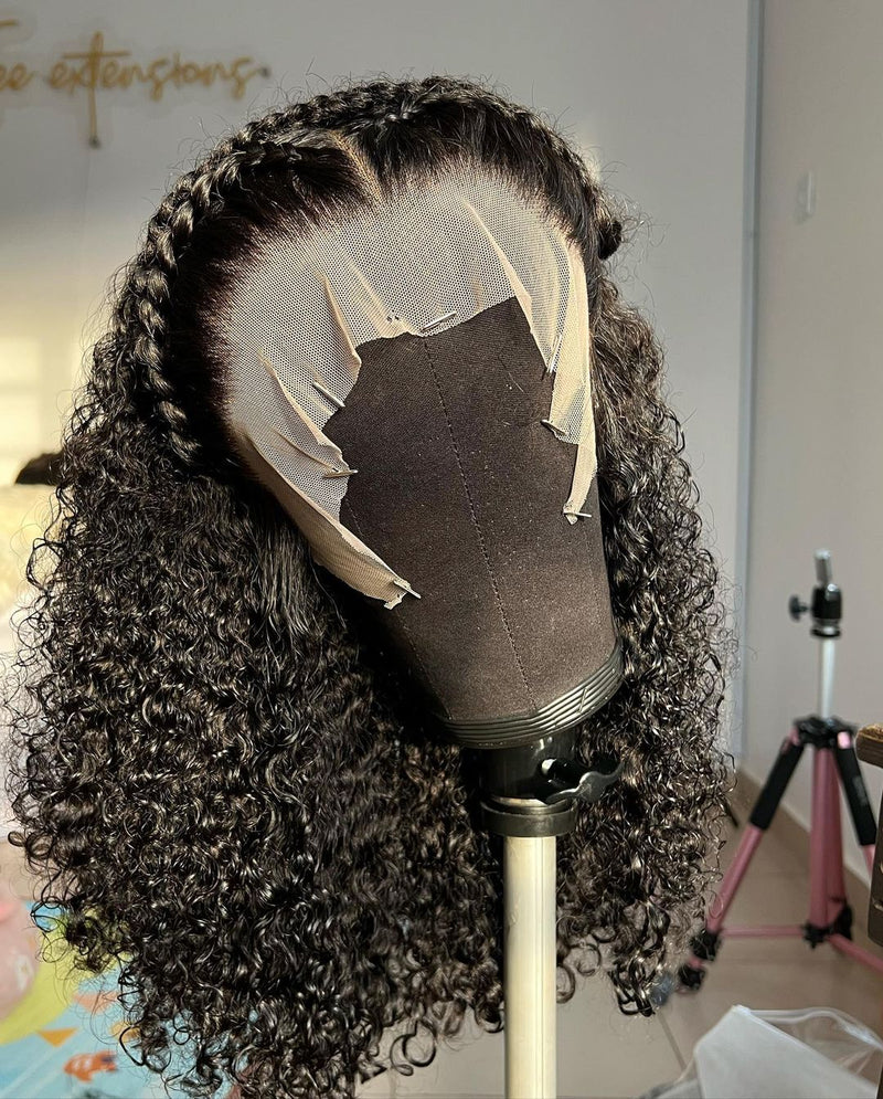 [Two Wigs $153] 13x4 Lace Front Curly Wig & 4x4 Closure Straight Wig
