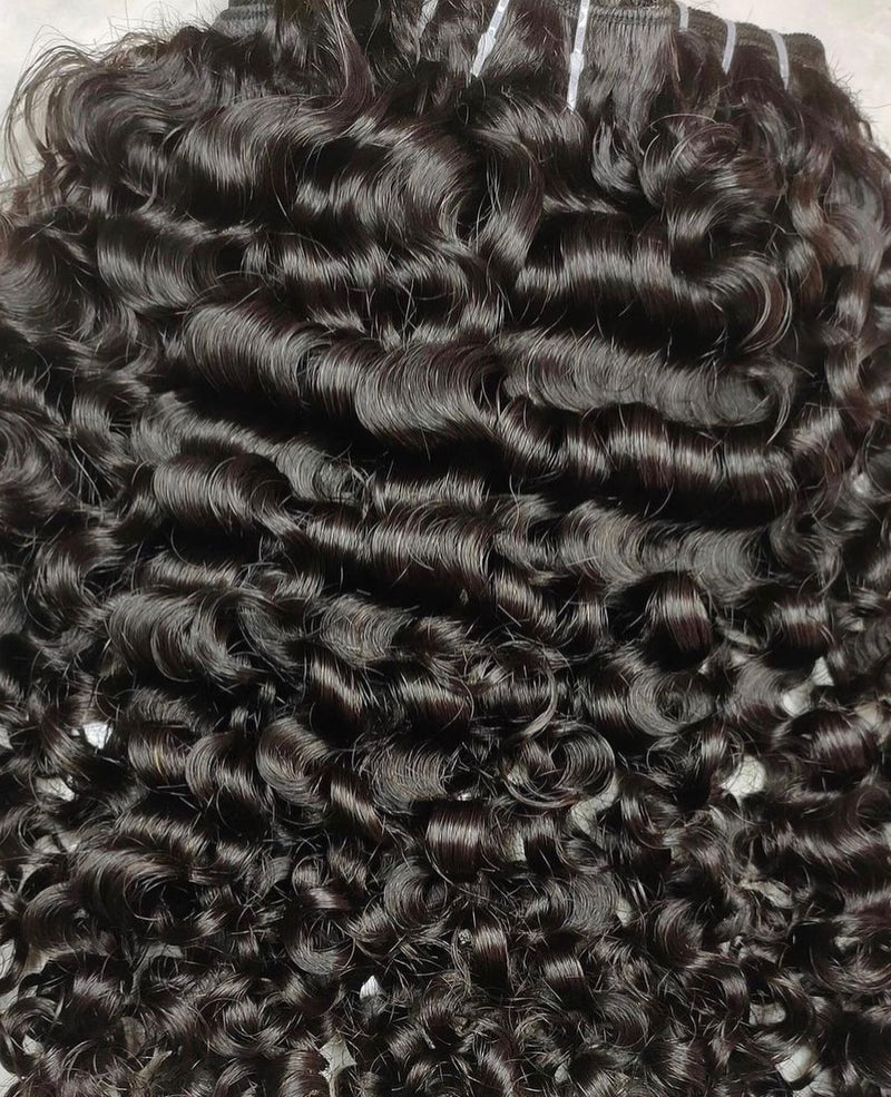 High Quality Human Hair Bundles Weave Hair Extension Burmese Curls