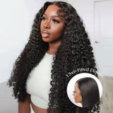 Upgraded Knot-Free13x6 Fitted Cap Glueless Skin Melt Lace Front Wig Burmese Curly