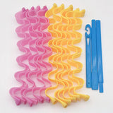 12Pcs Set Magic Hair Curler Heatless Crimps Curling Tool