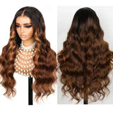 CLEARANCE 360 Lace Invisible Strap 250% Human Hair Lace Wig Ombre Colored Body Wave