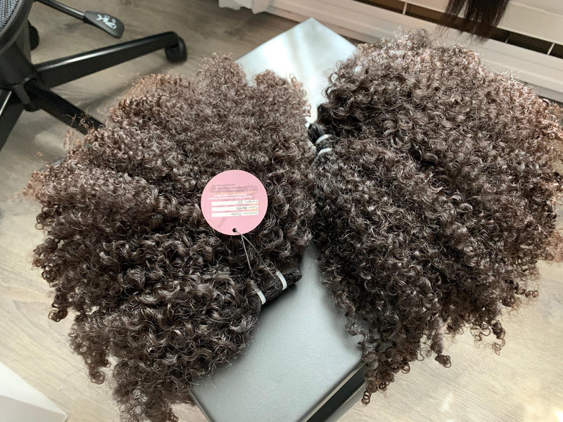 Coily Bundles High Quality Human Hair Bundles Weave Hair Extension for 3c-4a Hair