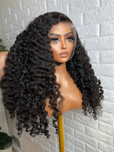 13x6 3D FULL FRONTAL Skin Melt Lace Preplucked Human Hair Lace Front Wig | Burmese Curls