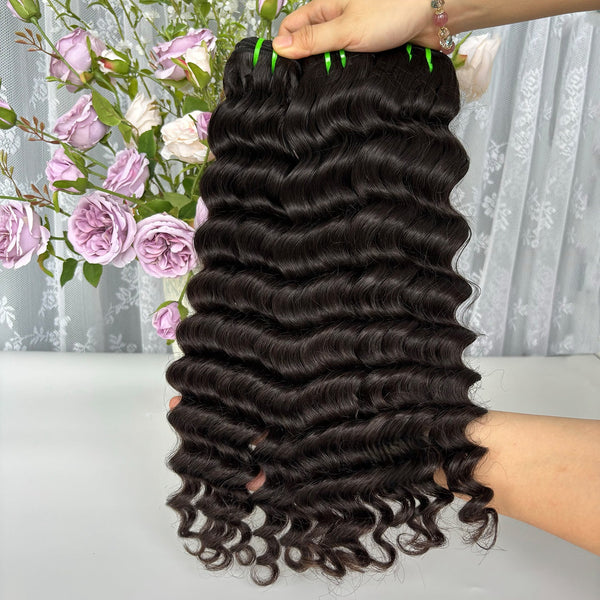 High Quality Human Hair Bundles Weave Hair Extension Loose Deep Wave