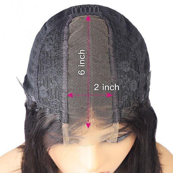 2x6 Deep Middle Part HD Skin Melt Lace Human Hair Blunt Cut Glueless Bob Wig