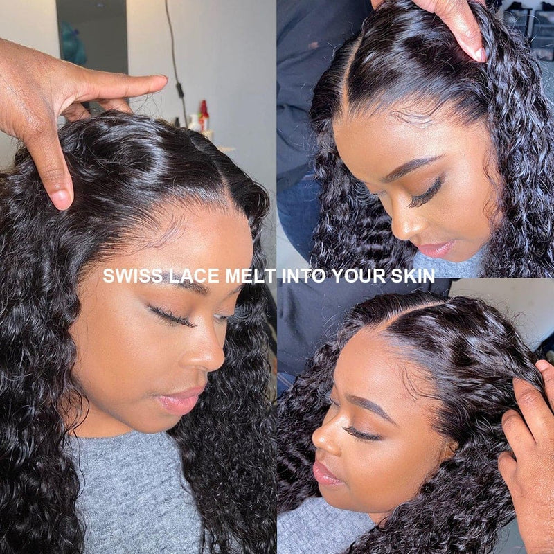 NEW Boutique Skin Melt Lace + Delicate Hairline Frontal Wig Water Wave