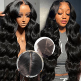 [$120 OFF] Skin Melt Full Lace Body Wave Wig Invisible Swiss Lace Wigs