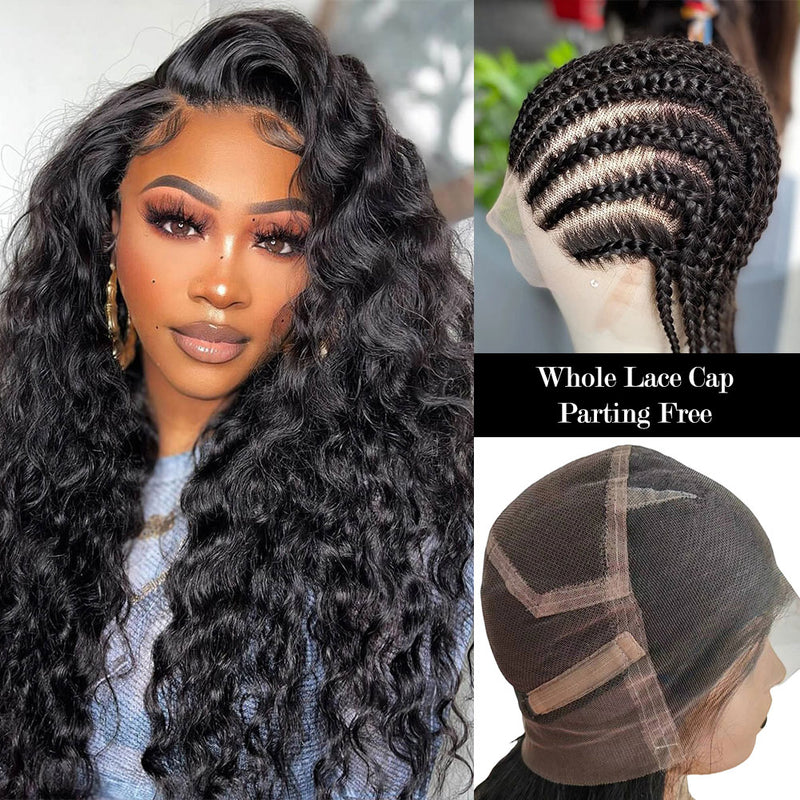 CLEARANCE Whole Lace Cap Transparent Lace Preplucked Human Hair Full Lace Wig | Loose Wave