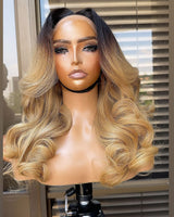 Chic Ombre Blonde 13x4 | 13x6 Human Hair Lace Front Wig